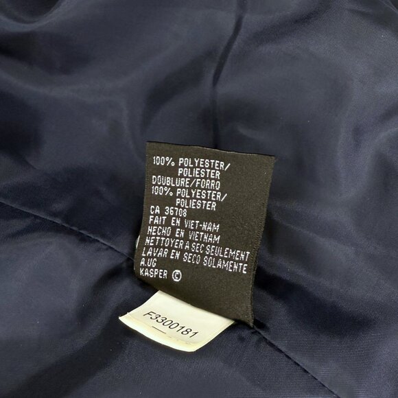 Kasper Women’s Tailored Blazer, NWOT, Navy, Long Silhouette, SZ:6 - Picture 5 of 7